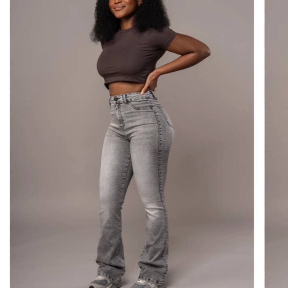 Fitjeans Flared - Heavy Washed Grey - Picture 2 of 13